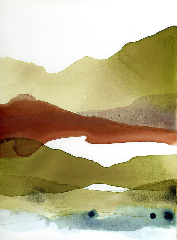 Earthy Mountain Waves no.2 - Art Print
