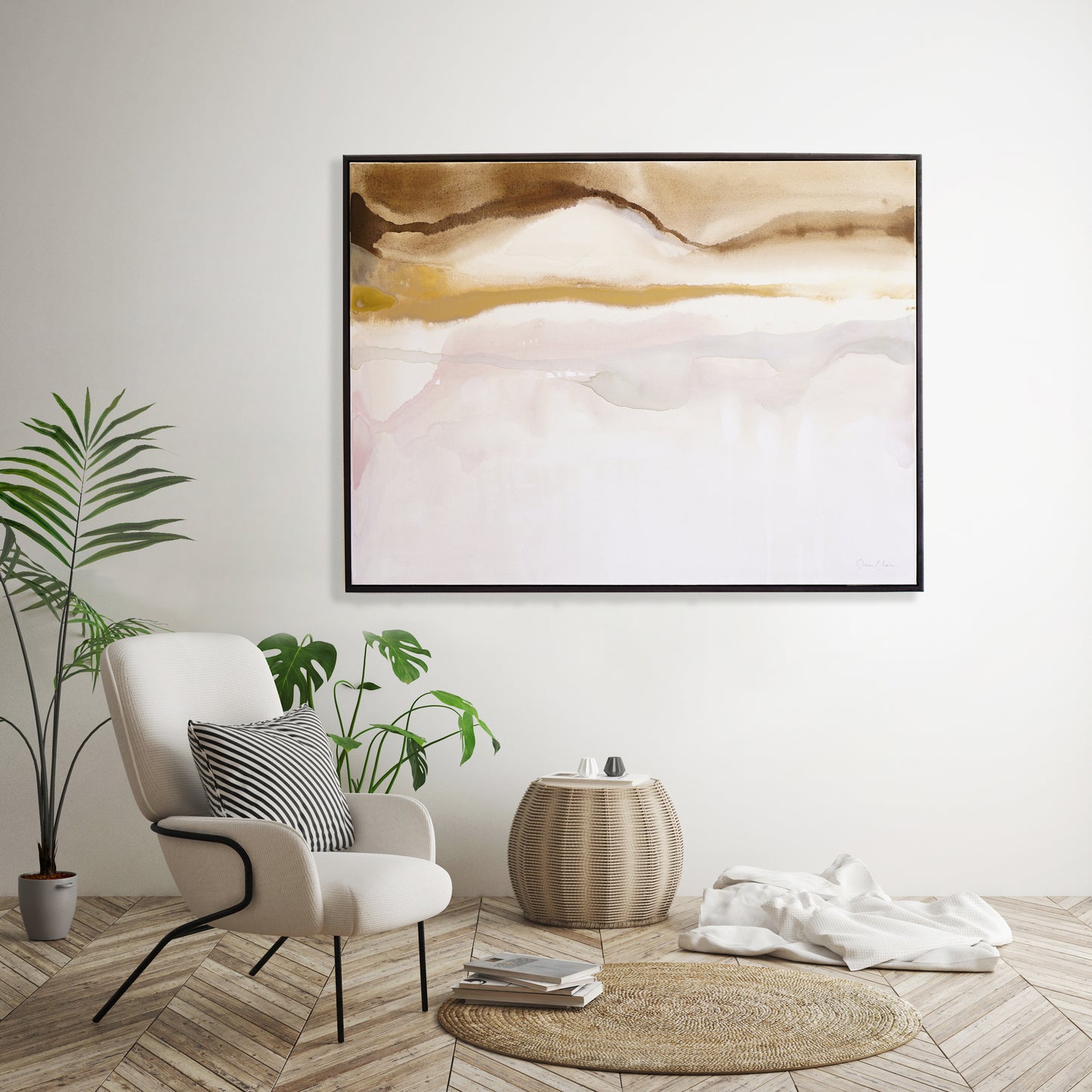 Foggy Mountain Lake 40x30