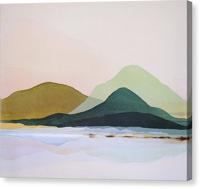 Green Mountain Waves - Canvas Print