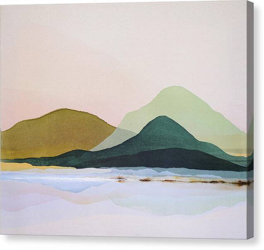 Green Mountain Waves - Canvas Print