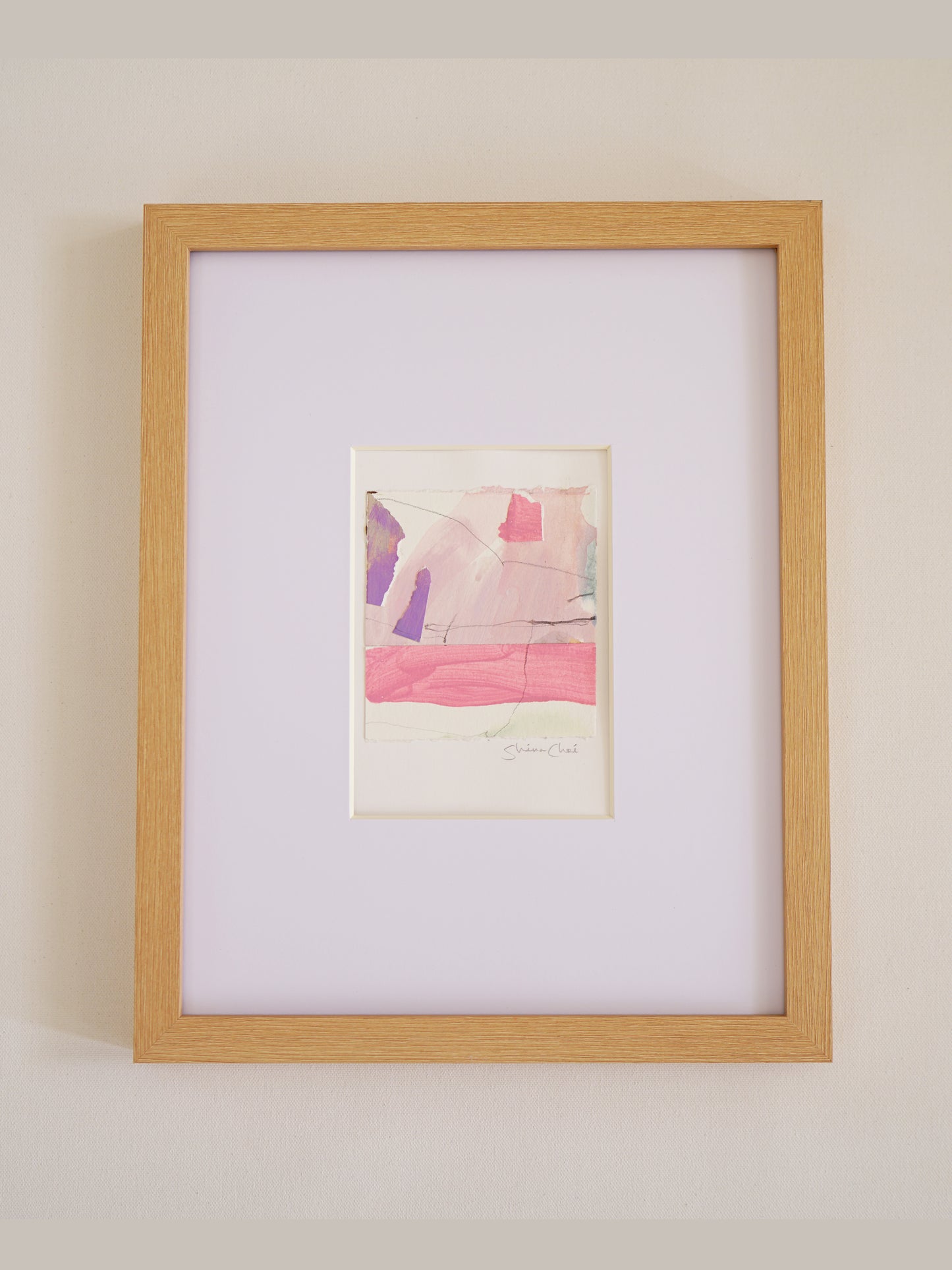Lighthearted Pink Paper Collage