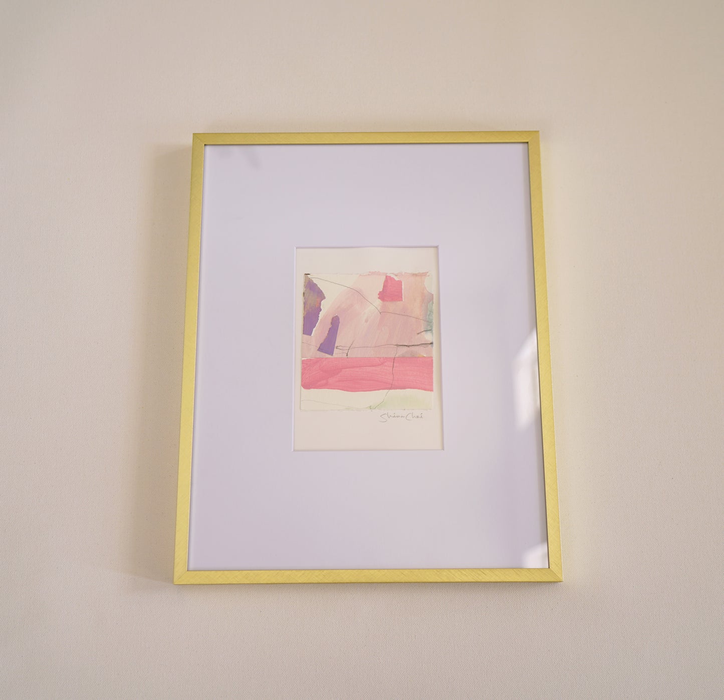 Lighthearted Pink Paper Collage