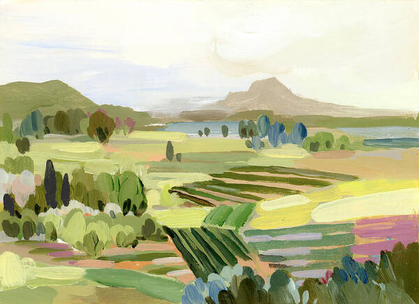 Sunny Italian Fields - Art Print