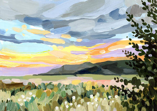 Twilight over the Grand Tetons - Art Print