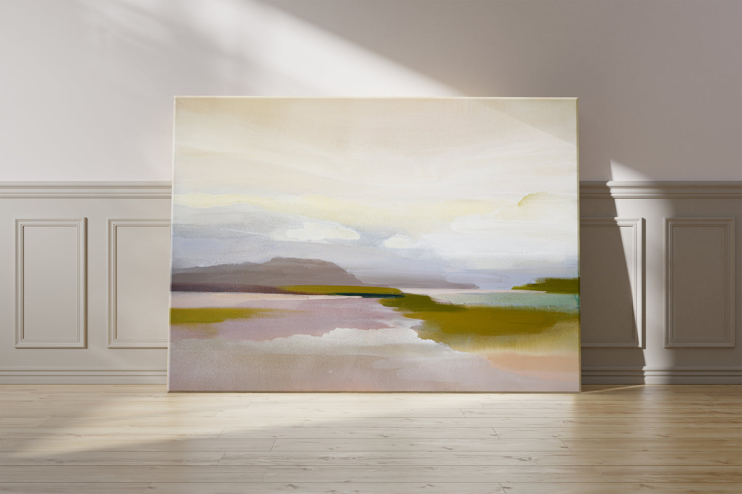 Viola Island Shore 44x33 inch *Featured in Saatchi Art LG TV Collection