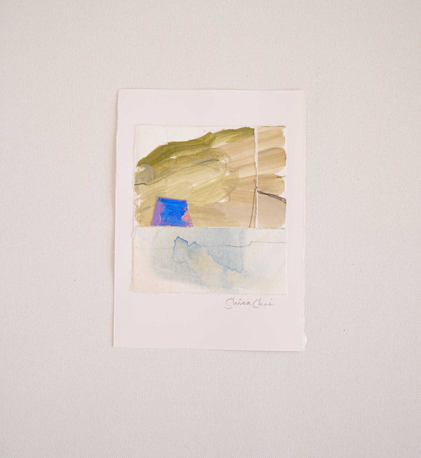 Wondrous Blue Paper Collage