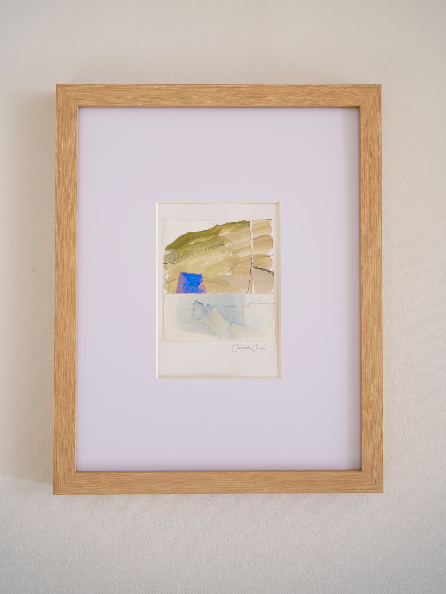 Wondrous Blue Paper Collage