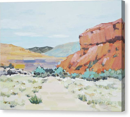 Vermilion Rock Mountain - Canvas Print