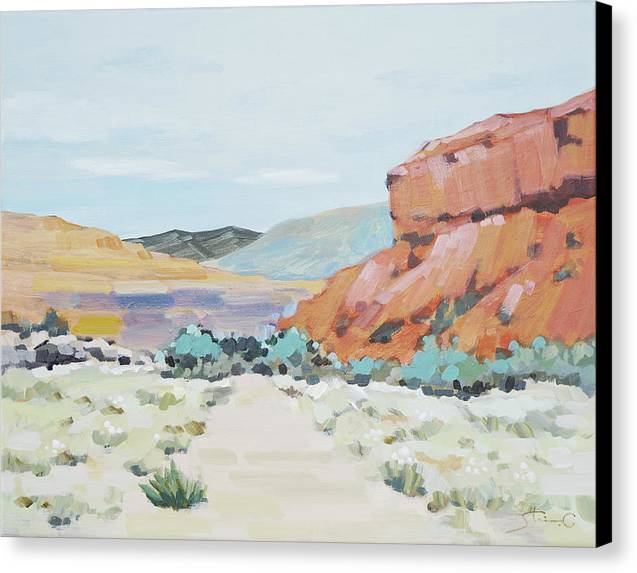 Vermilion Rock Mountain - Canvas Print
