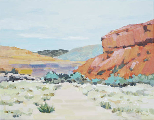 Vermilion Rock Mountain - Art Print
