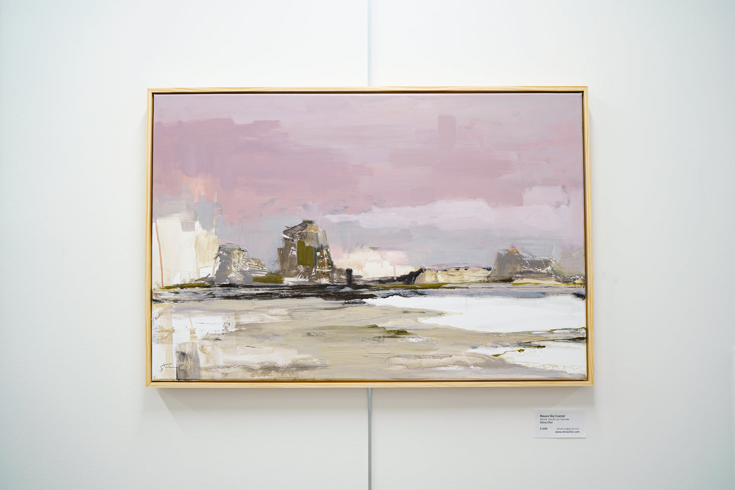 Mauve Sky Coastal / Framed