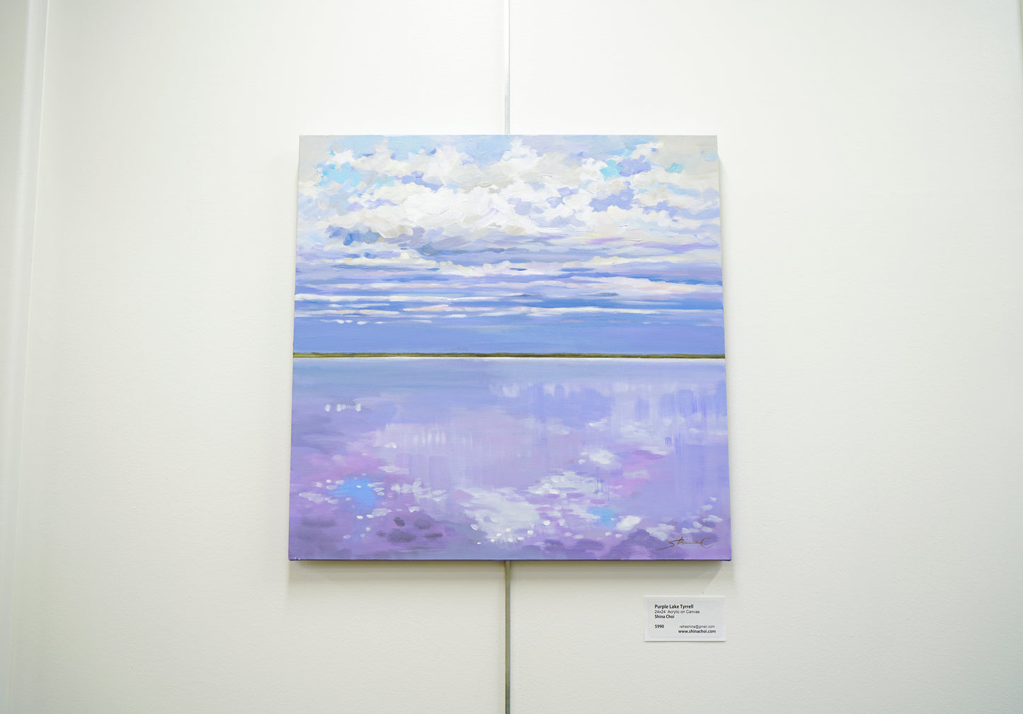 Purple Lake Tyrrell /Featured in Saatchi Art Collection *10% OFF at Checkout