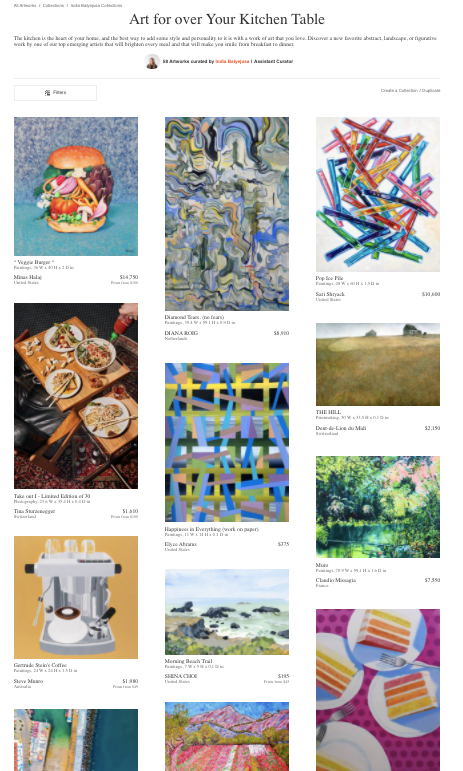 This piece was selected and featured by a curator at Saatchi Art 'Design Trends' section