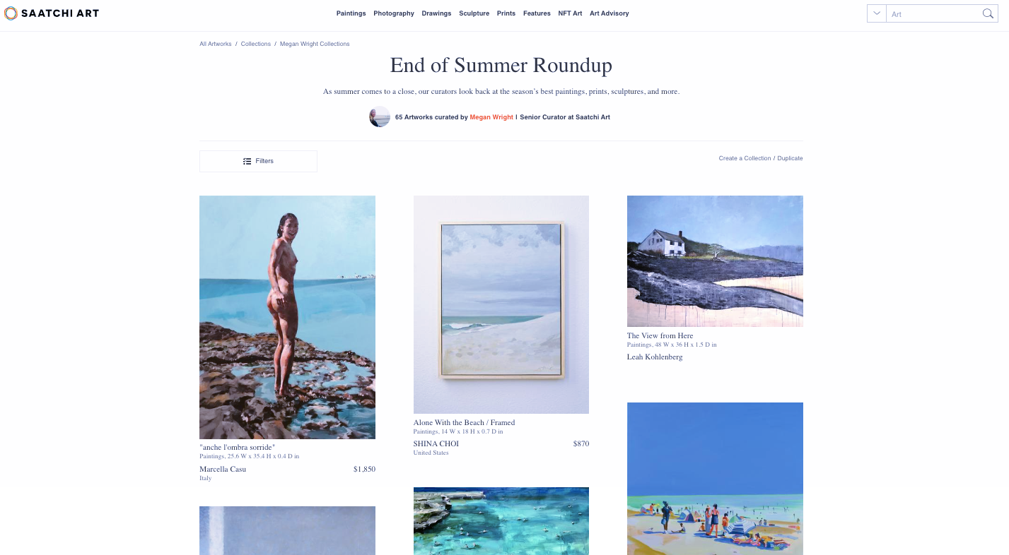 Alone With the Beach /*Featured in Saatchi Art Collection *SOLD