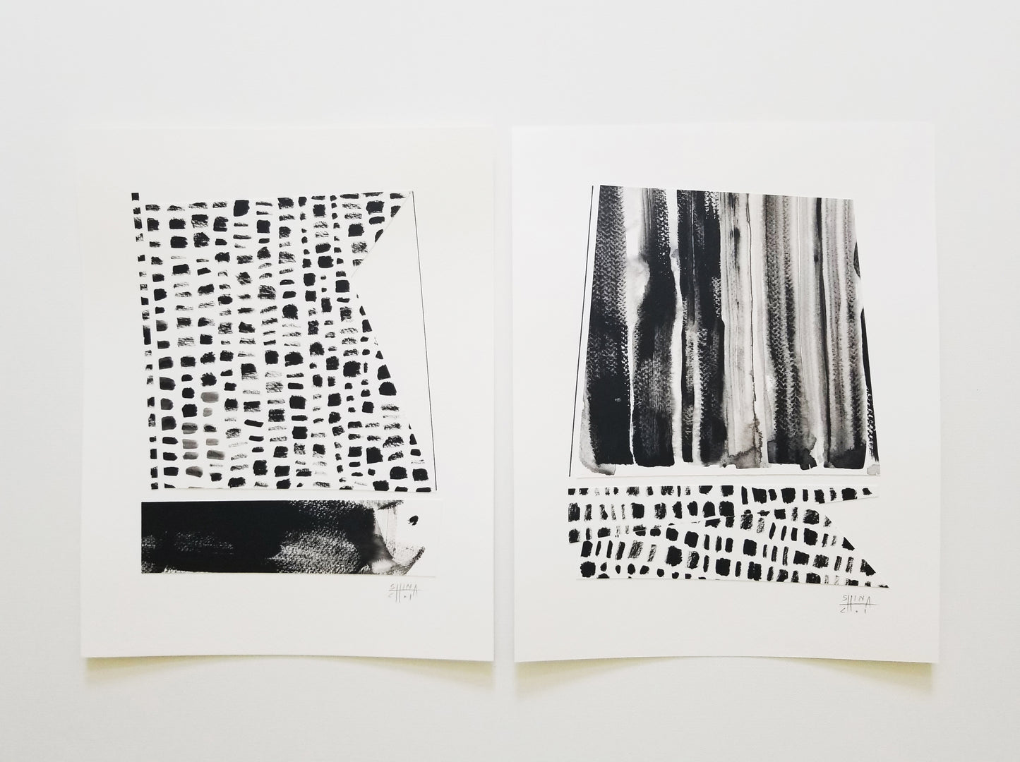 Collage 'Voyage No.10' Black