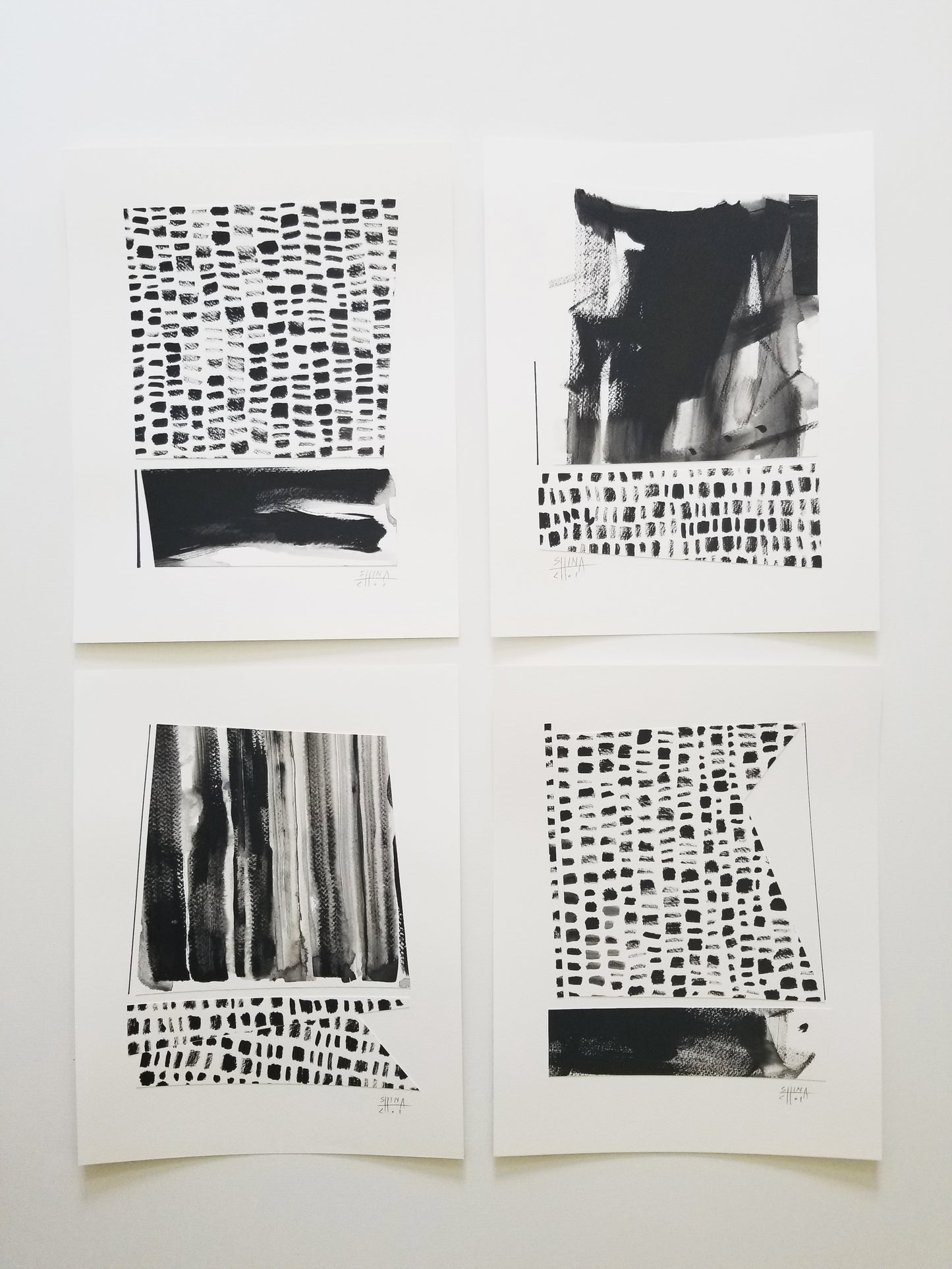 Collage 'Voyage No.7' Black