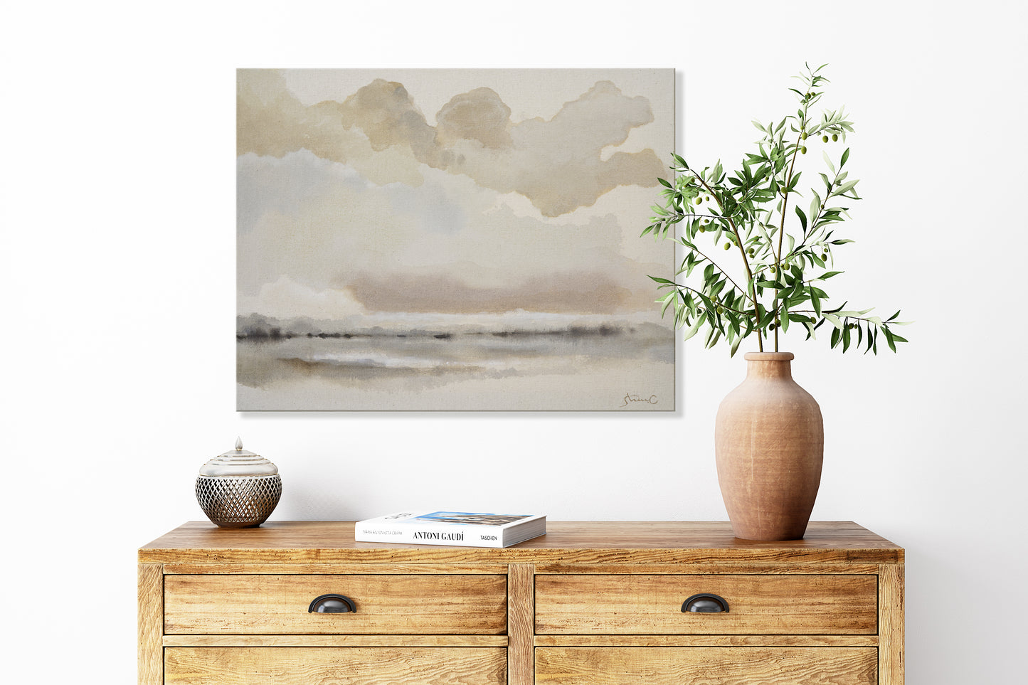 Distance Under Cloudy Sky *SOLD