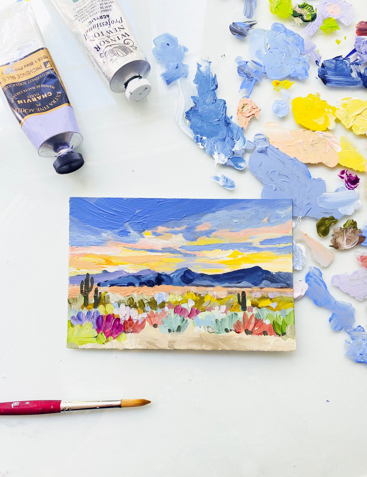 Purple Sunset Desert