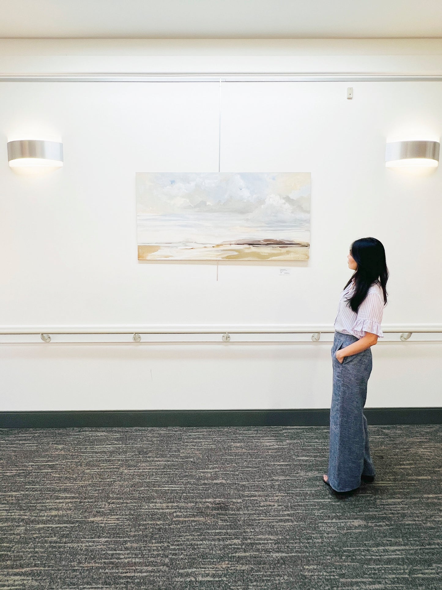 Cloudy Shoreline 48x24 *SOLD