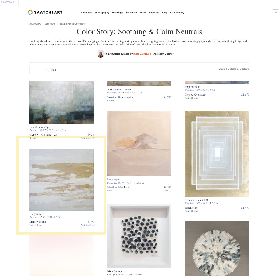 Hazy Shore - Art Print