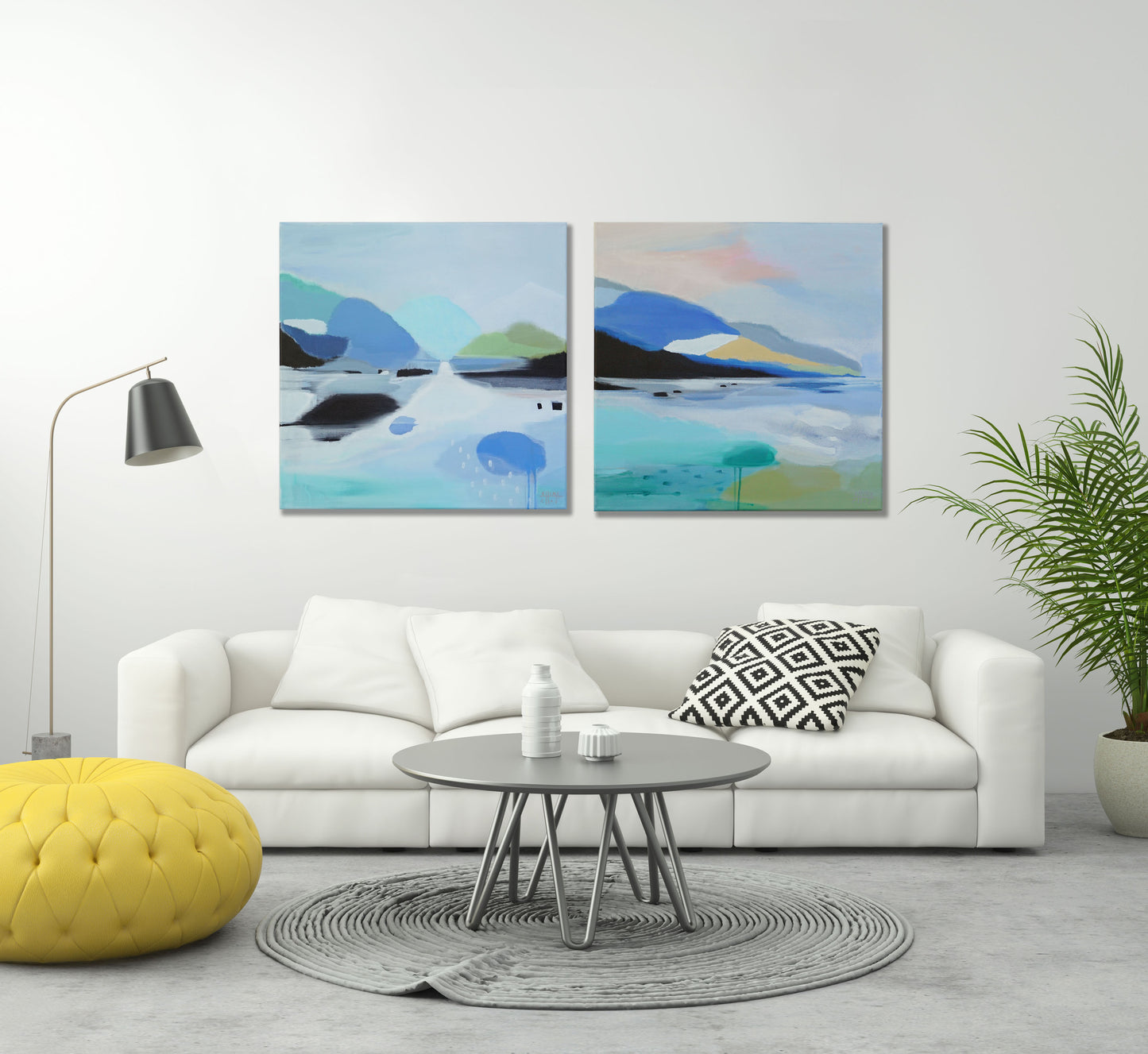 Print of Landscape Water View 'Sunset'