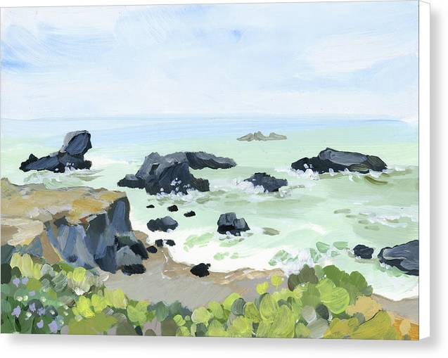 Misty Shell Beach - Canvas Print