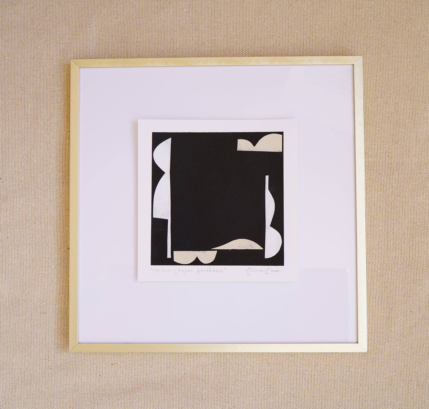 Modern Shapes Aesthetic (Black no.2)