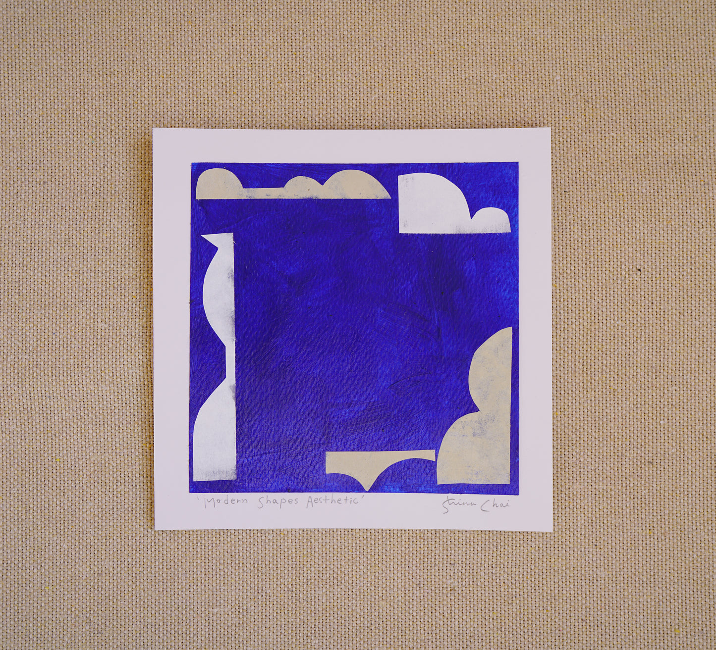 Modern Shapes Aesthetic (Blue no.1)
