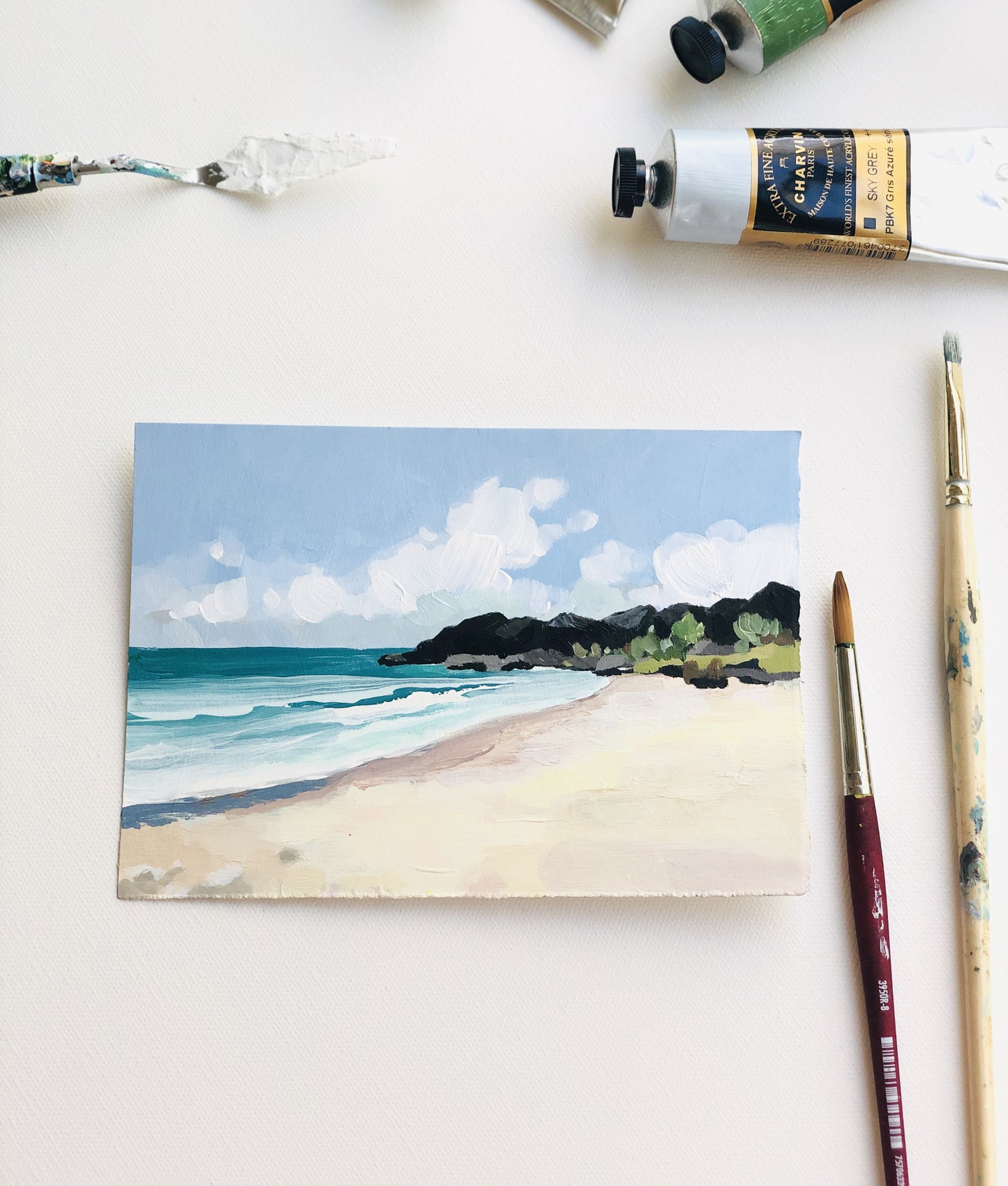 Seascape-One fine day at the beach