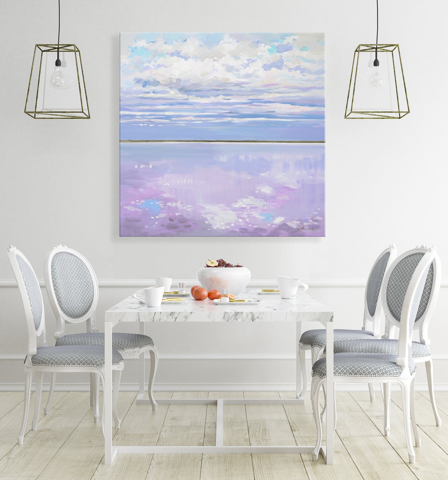 Purple Lake Tyrrell /Featured in Saatchi Art Collection *10% OFF at Checkout
