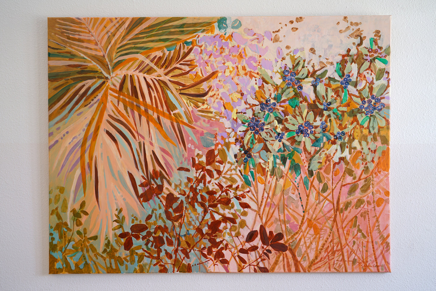Wild Tropical Leaves *48x36