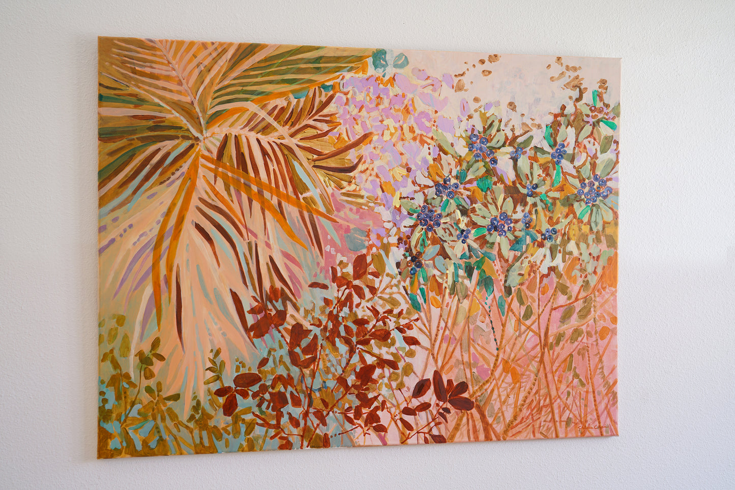 Wild Tropical Leaves *48x36