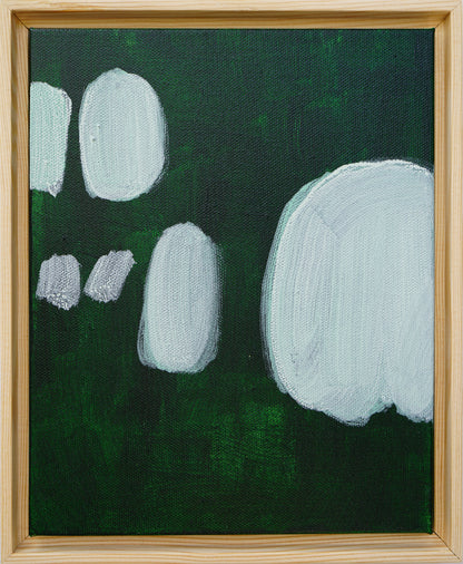 Minimal Brushstrokes-Deep Green