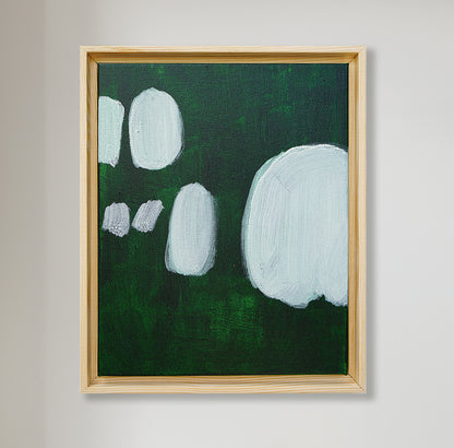 Minimal Brushstrokes-Deep Green