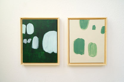 Minimal Brushstrokes-Deep Green