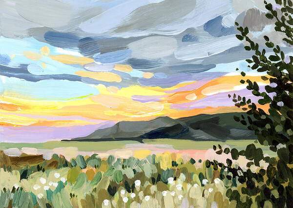 Twilight over the Grand Tetons - Art Print