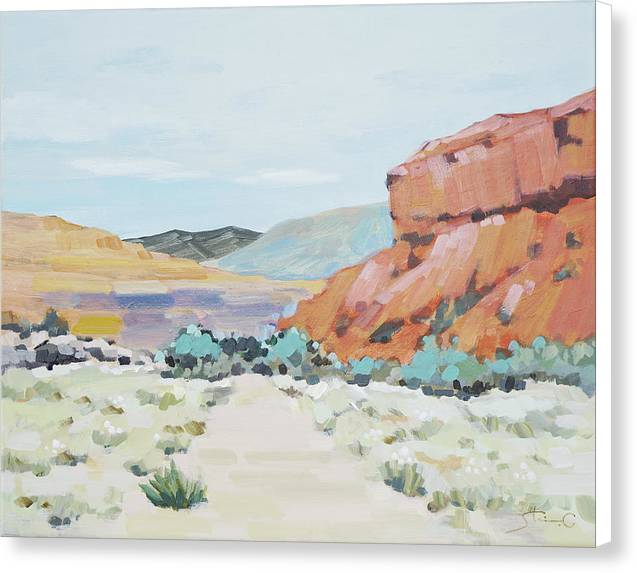 Vermilion Rock Mountain - Canvas Print