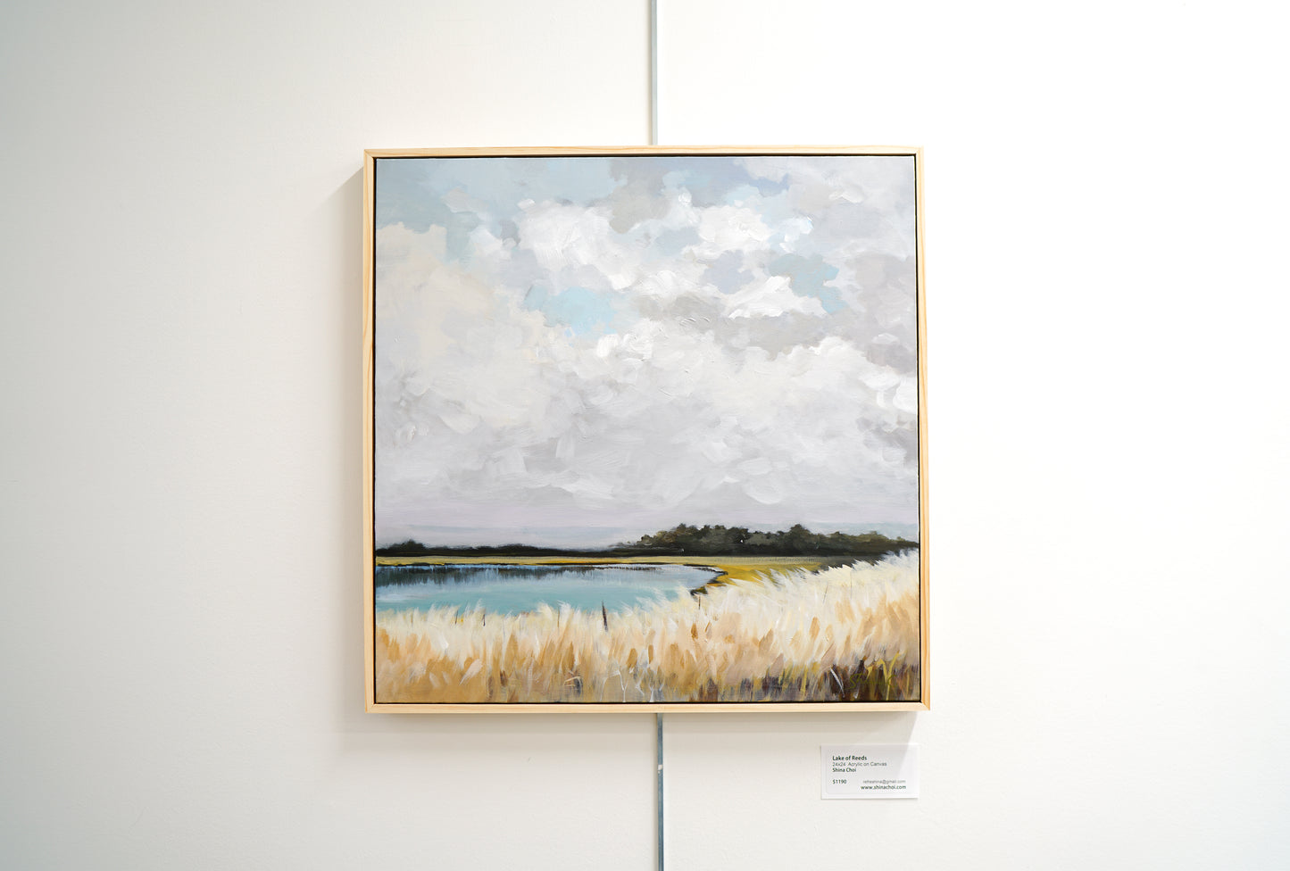Lake of Reeds / Featured in Saatchi Art Collection *Framed