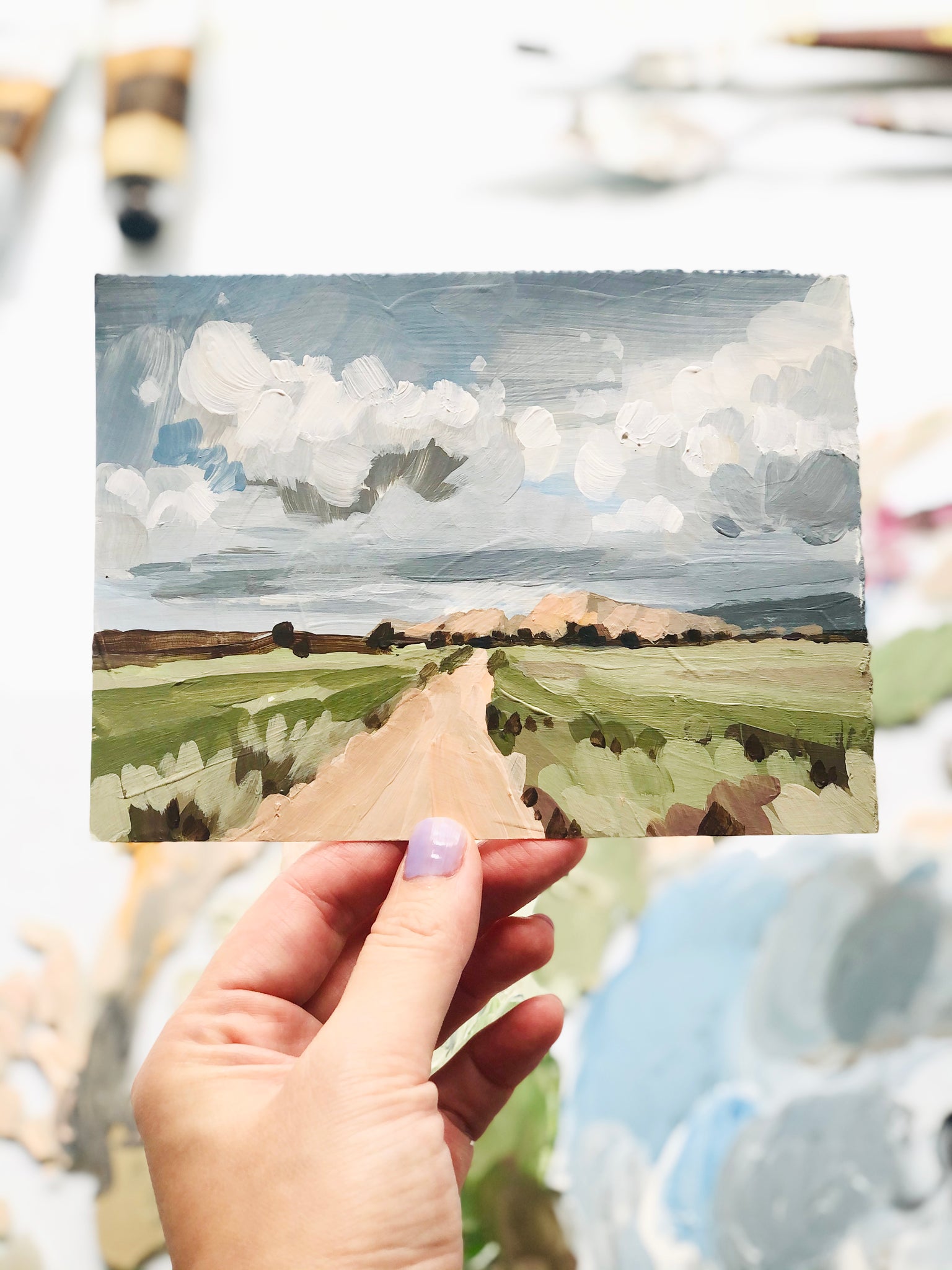 Landscape-Desert Road *SOLD