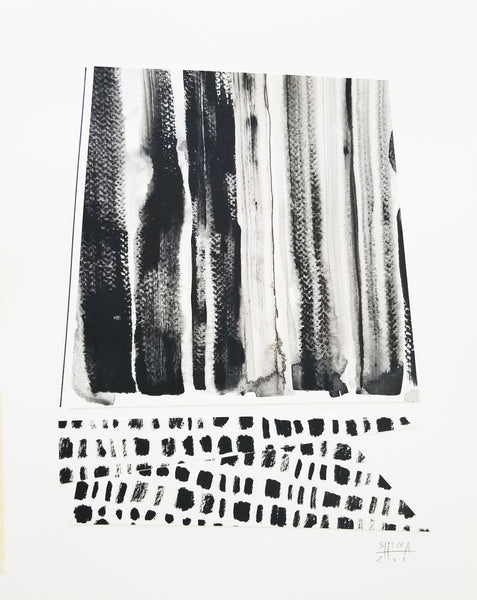 Collage 'Voyage No.10' Black