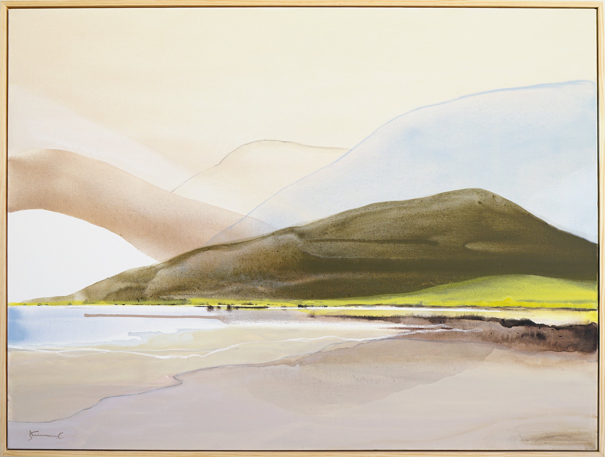 Calm Lake Morning *Featured in Saatchi Art Collection