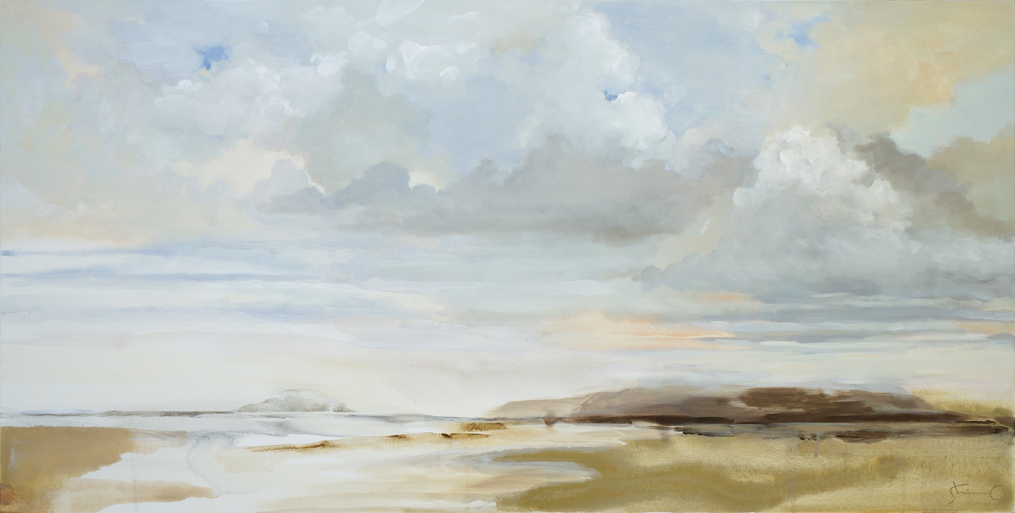 Cloudy Shoreline 48x24 *10%OFF at Checkout!