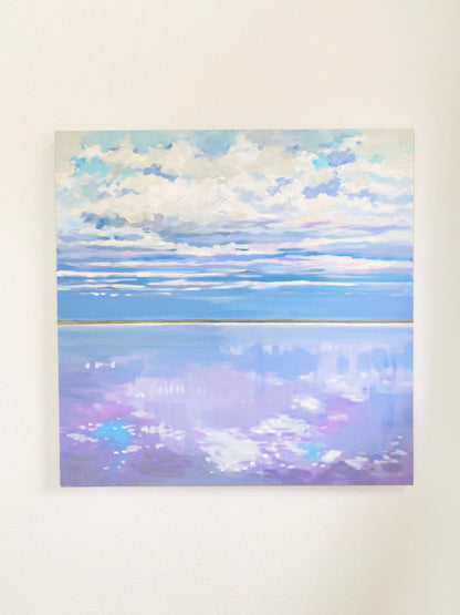 Purple Lake Tyrrell /Featured in Saatchi Art Collection