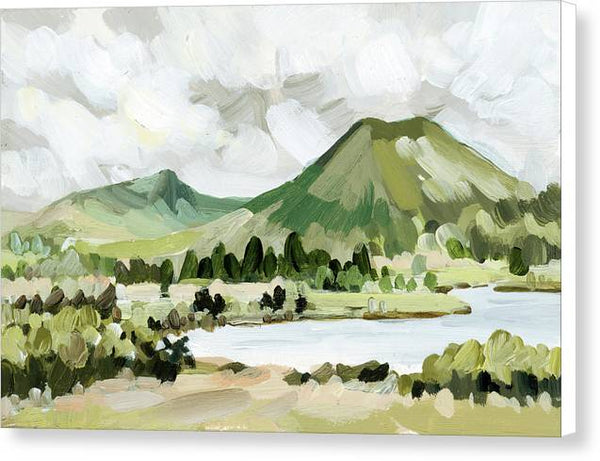 Green Mountain Lake - Canvas Print