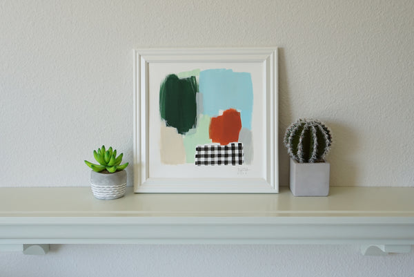 Black Plaid- Green Meadows no.1