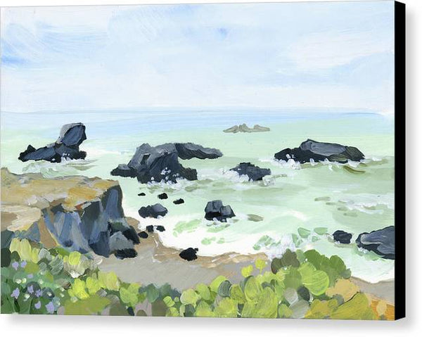 Misty Shell Beach - Canvas Print