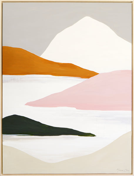 Mount Rainier /Maple Wood Framed *Featured in Saatchi Art Collection