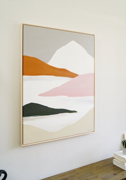 Mount Rainier /Maple Wood Framed *Featured in Saatchi Art Collection