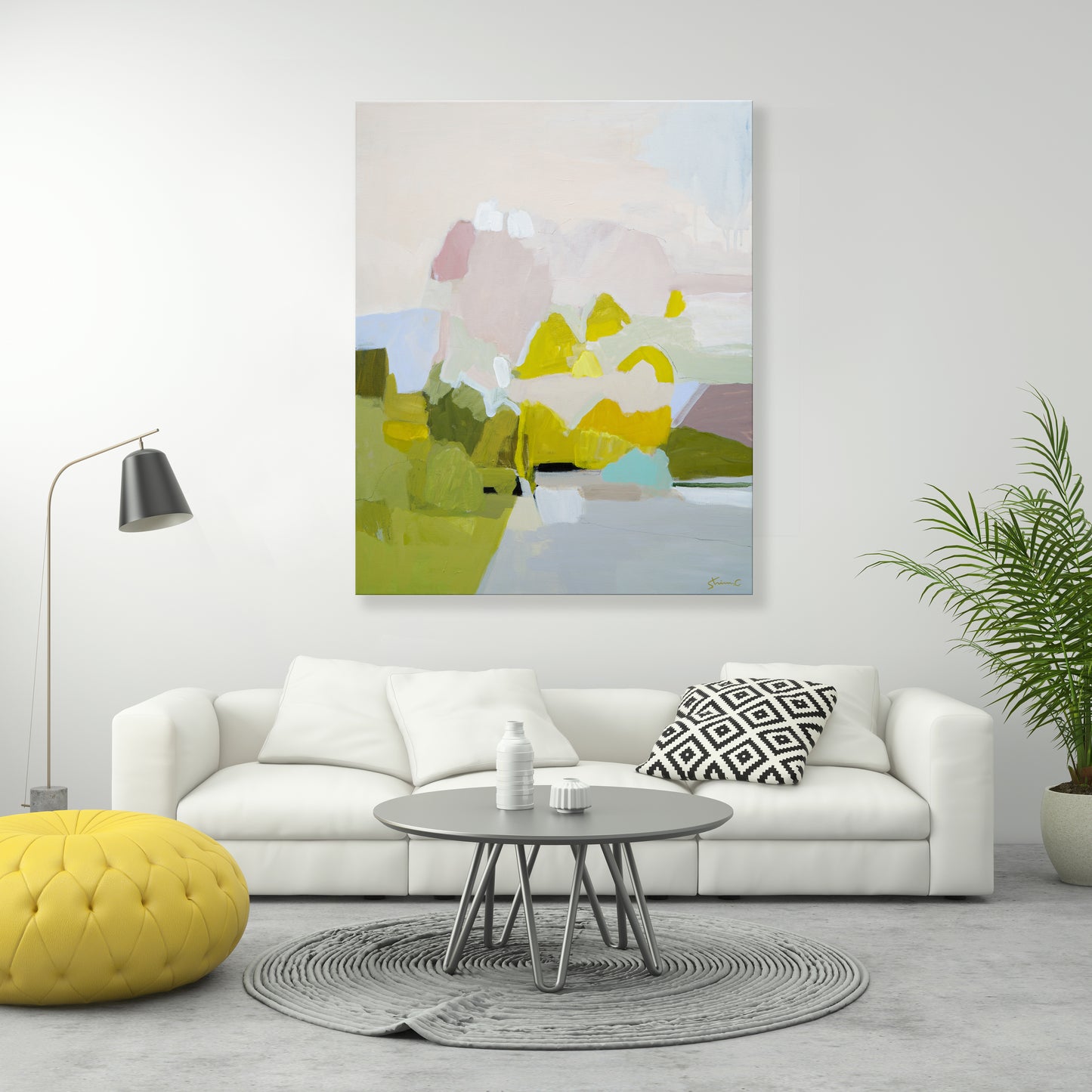 Mustard Valley Morning /Featured in Saatchi Art 2022 Holiday Collection
