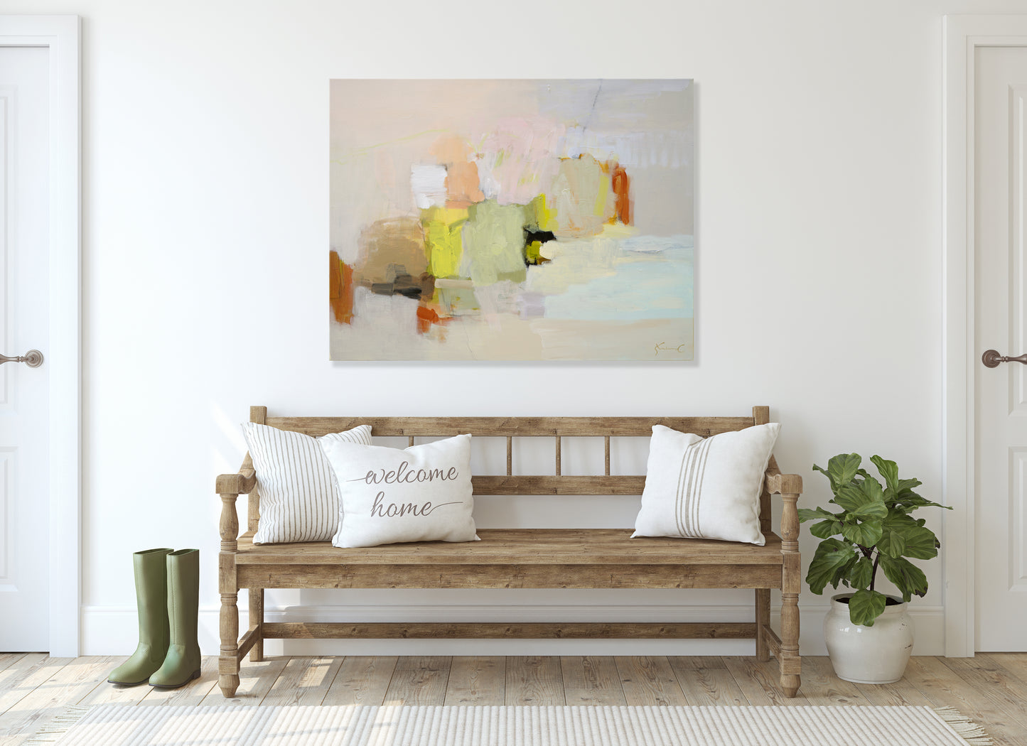Spring Daydream 28x22 Framed *Featured in Saatchi Art Collection